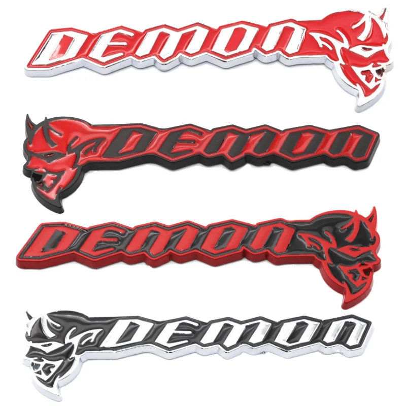 

Metal Car Body Door Trunk Sticker Decoration for Dodge Demon LOGO Letter Challenger Charger Viper Durango Nitro Durango Caliber