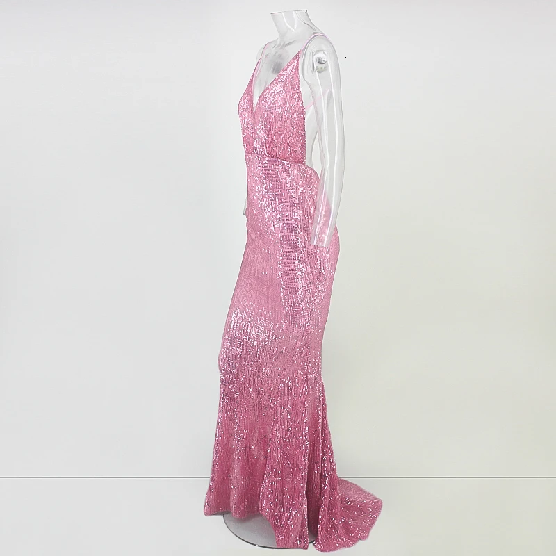 Slaygirl, Vestidos, сексуальное, с блестками, из кусков, бодикон, v-образный вырез, длинное платье, женские платья, модные, сексуальные, вечерние платья, vestido de festa