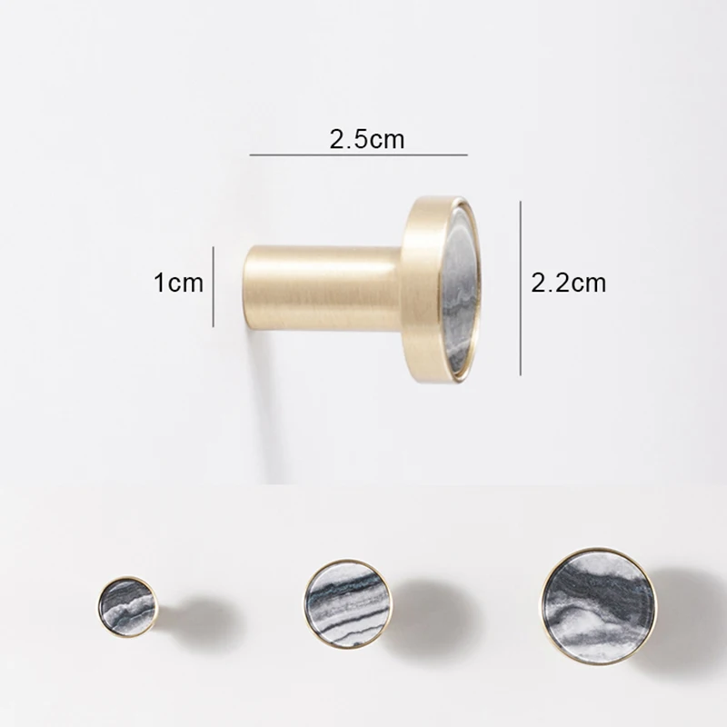 Simanfei 4 шт. ручки из латуни скандинавский минималистичный каменный корпус ручка