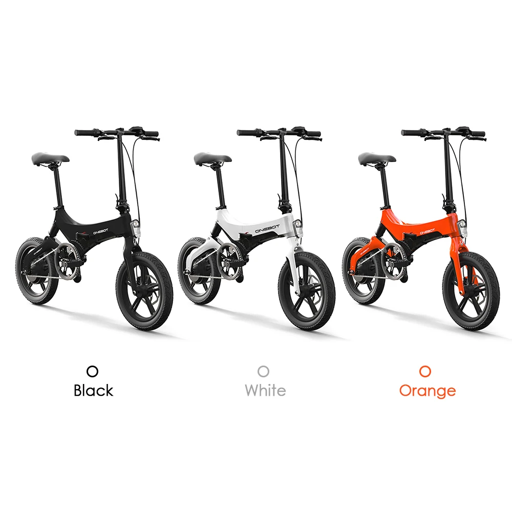 

onebot S6 Electric Bike Folding Foldable 16 Inch Electric Bicycle 250W Motor Dual Disc Brakes Assist Moped Electric Bike E-Bike