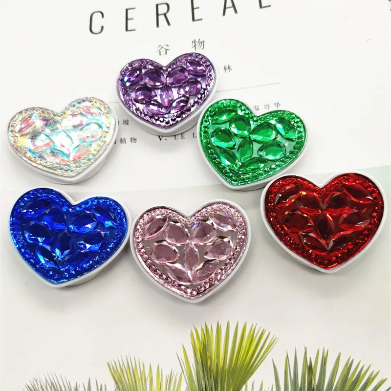 1 шт в форме сердца со стразами любовь мобильный телефон складной стрейч