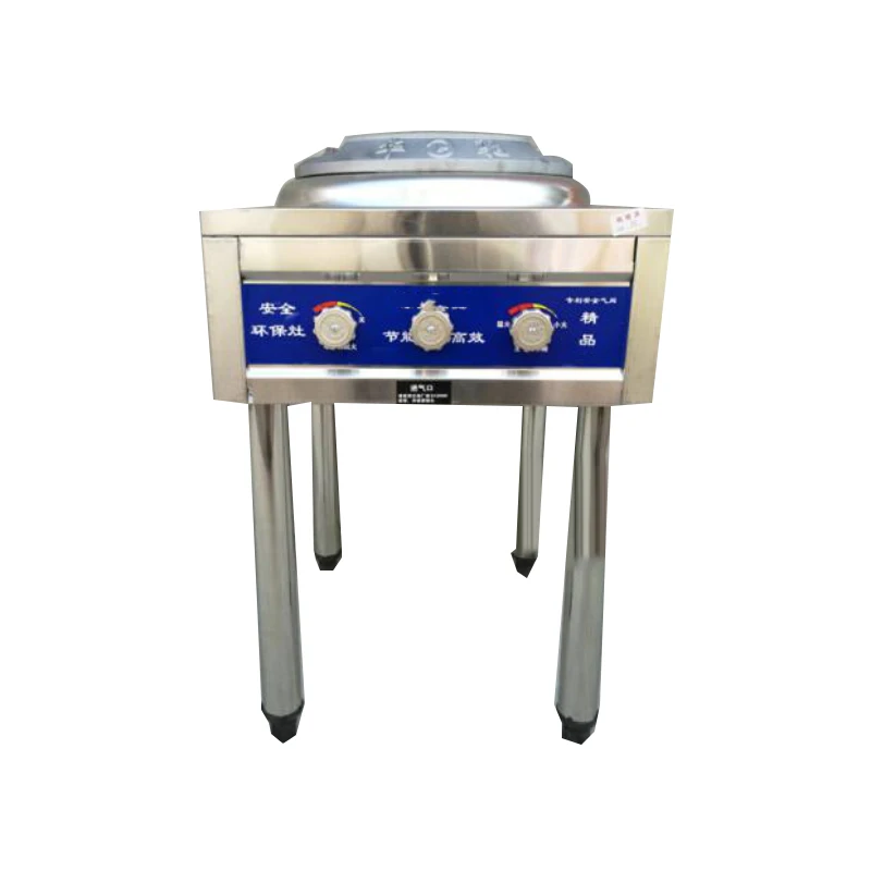 Portable Wok Gas Stove With Valve Frying Stove Stainless Steel Stove Commercial Gas Liquefied Gas Single Stove