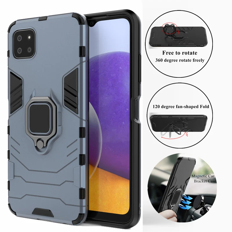 

For Samsung Galaxy A22 5G Case For Samsung Galaxy A22 5G Cover Shockproof Silicone Armor PC Protective Bumper For Samsung A22 5G