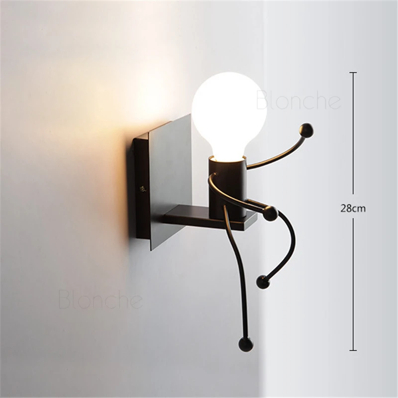 Современные Настенные светильники в форме человека скандинавские светодиодные