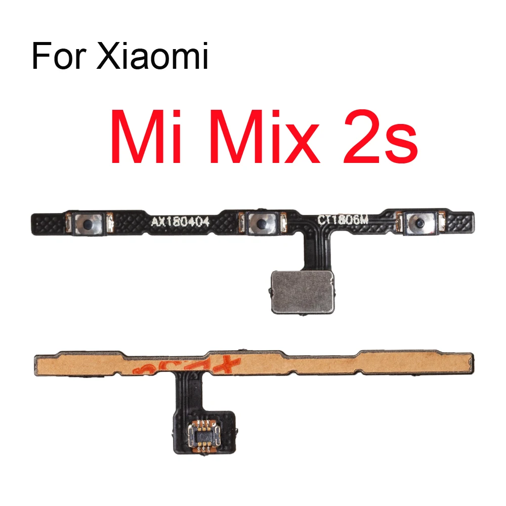 10 шт./лот Кнопка питания Ket Flex запасные части для Xiaomi 5 5x plus 6x Mix 2s 3s Note 2 3