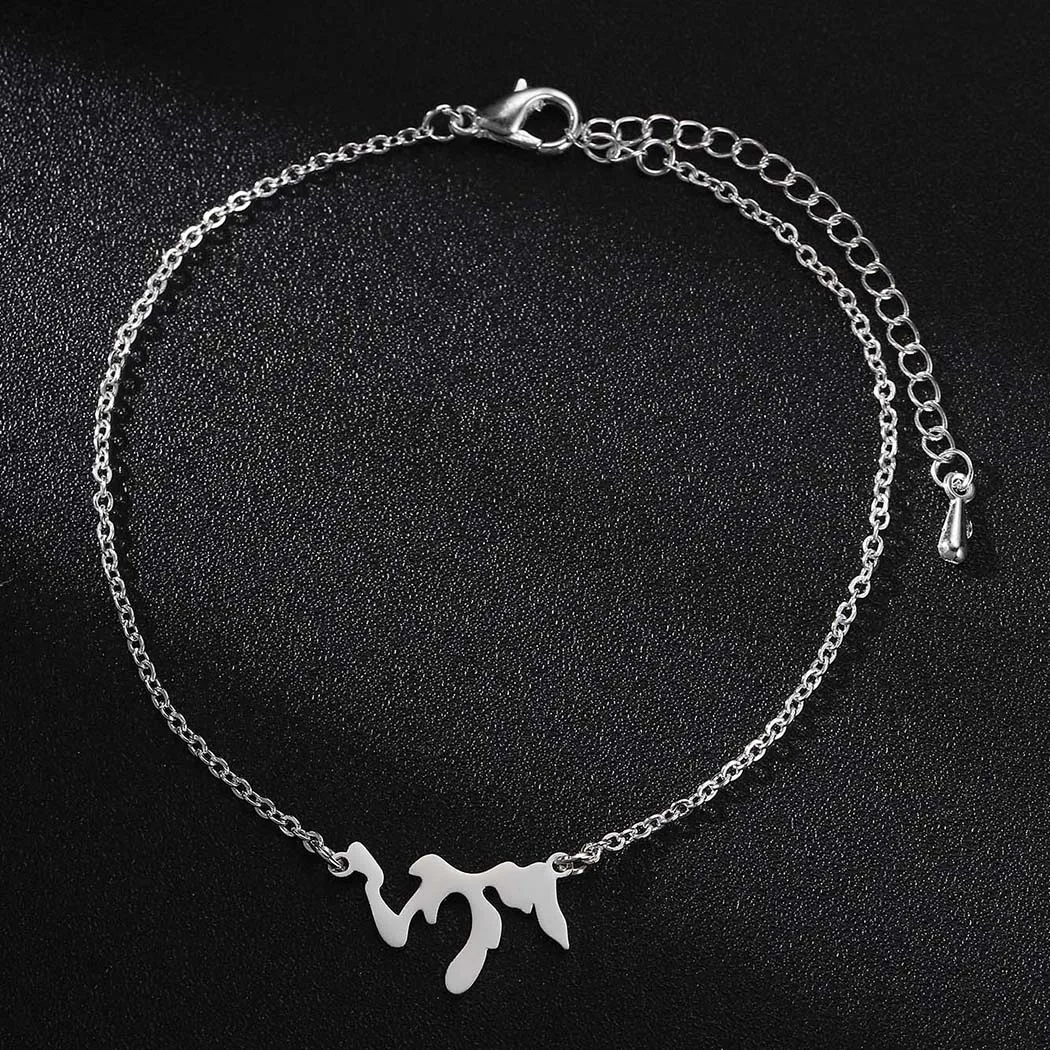 Cxwind браслет из нержавеющей стали с подвесками геометрической формы для женщин