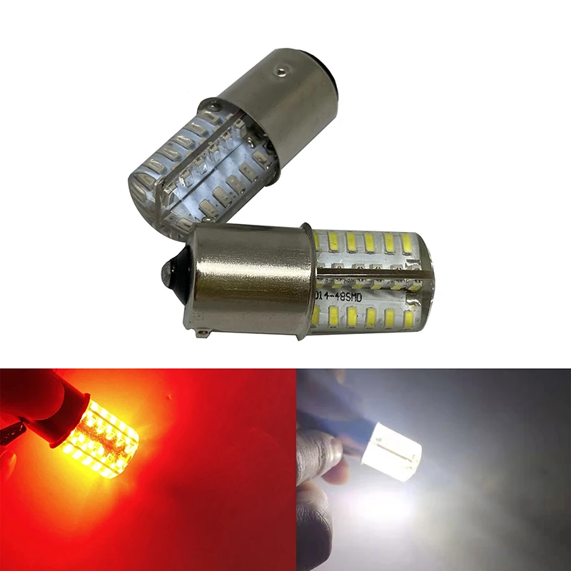 

BA15D 1157 BAY15D P21/5W 48SMD P21W S25 3014 Car 12V LED Tail Brake Light Bulb Lamp Flash Strobe Brilliant Red Parking Reverse