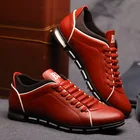 Повседневные мужские кроссовки Qmaigie, новинка 2021, модная обувь, кожаная брендовая мужская классическая трендовая Мужская обувь для гольфа большого размера 47 48 49 50