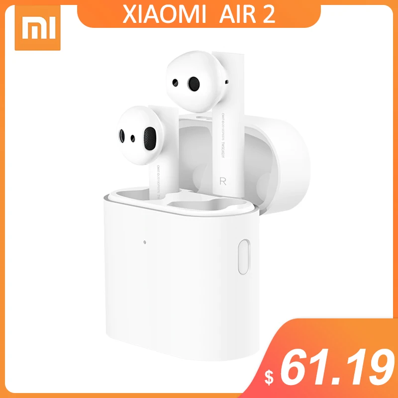 Xiaomi Air 2 TWS bluetooth наушники гарнитура с шумоподавлением LHDC HD 14,2 мм динамический двойной микрофон ENC автоматическая пауза управление