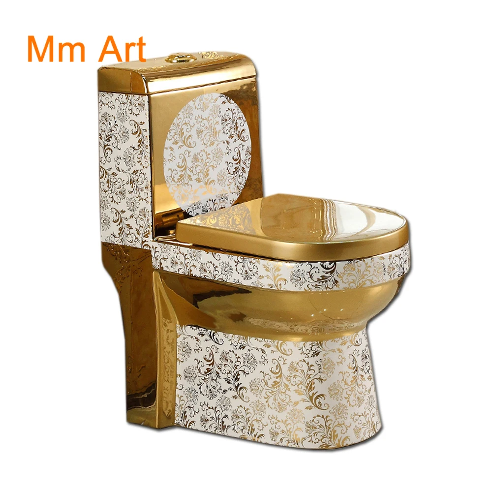 Керамический гальванический санитарный инвентарь сифонный очиститель золотой