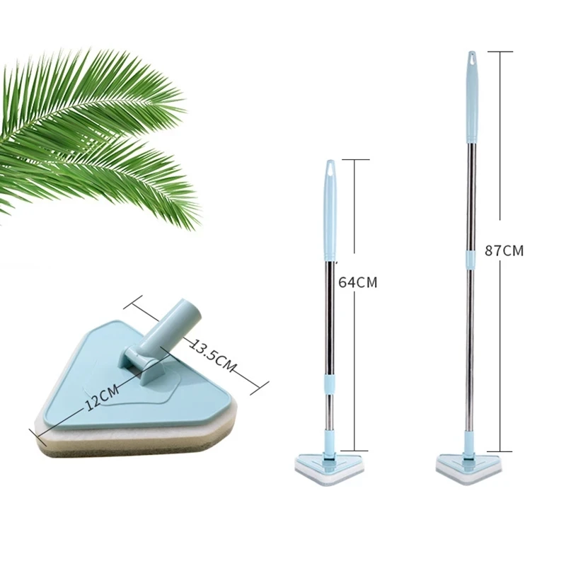 

Multi-function Extendable Long Handle Sponge Soft Bathroom Toilet Bathtub Cleaning Brushes Tile Scrubber Spin Corner Cleaner Mop
