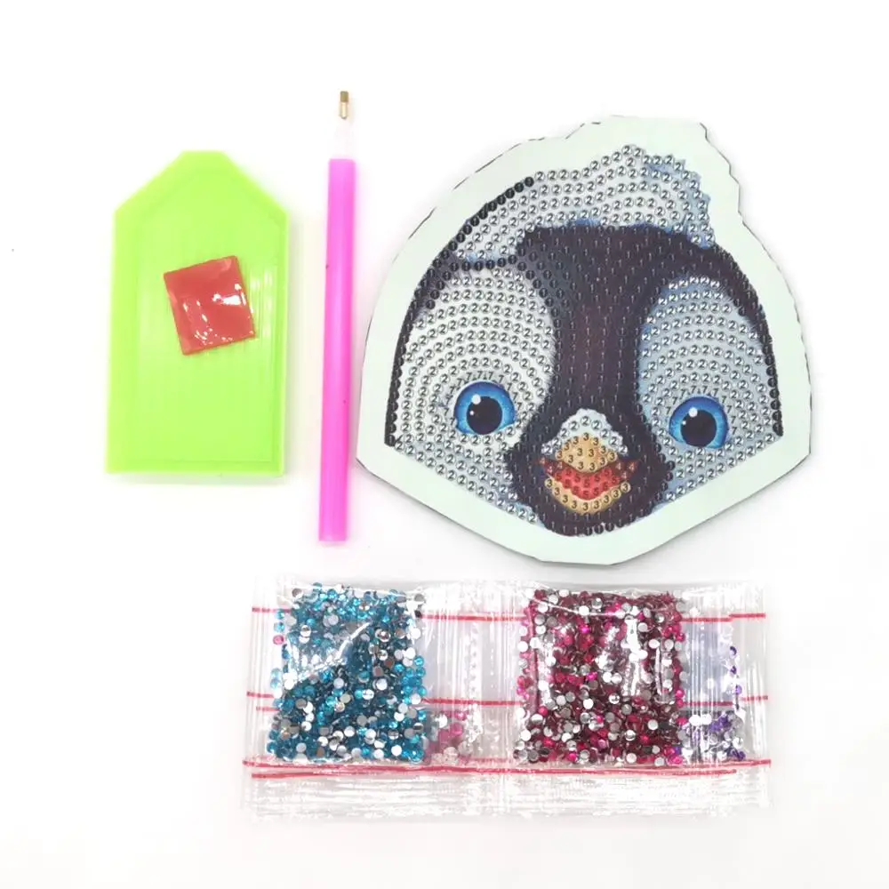 Penguin Shaped Keychain Pendant 3D DIY Point Drill Key Chain Coin Purse Diamond Painting Decoration key Ring Pendants ornaments | Дом и сад