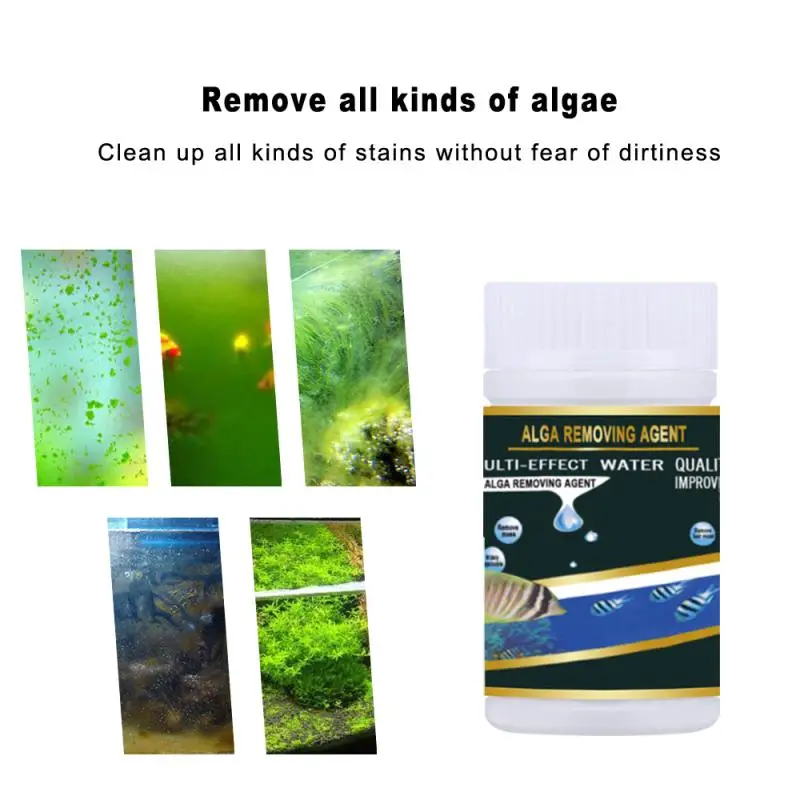 

50pcs Algae Repellent Agent Tank Moss Removal Aquarium Fish Tank Cleaning Dust Aquarium Fish Pool Cleaning Garden Effervescent