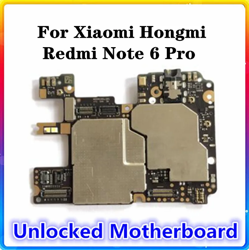 Материнская плата для Xiaomi Hongmi Redmi Note 6 Pro 100% чистая замена оригинальной