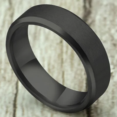 6mm Matte-black Модные Простые матовые кольца из нержавеющей стали 316L для женщин, ювелирные изделия,, вечерние, подарок, Прямая поставка - Цвет основного камня: 6mm Matte-black