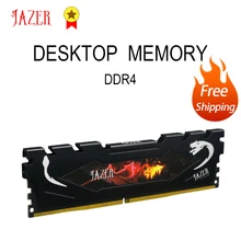 JAZER Desktop Ram 8GB 16GB DDR4 4GB 2400MHz 2666MHz 3000MHz 3200MHz Computer Memory  With Heatsink