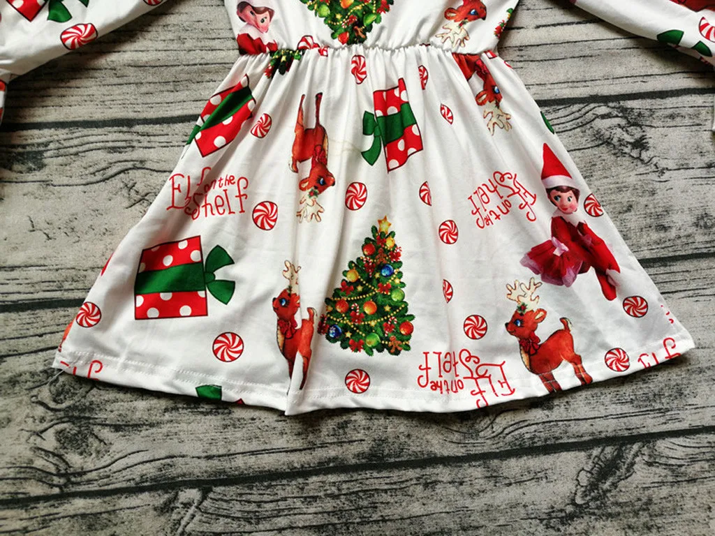 Платье для девочки SAGACE рождественское праздвечерние платье принцессы с длинным