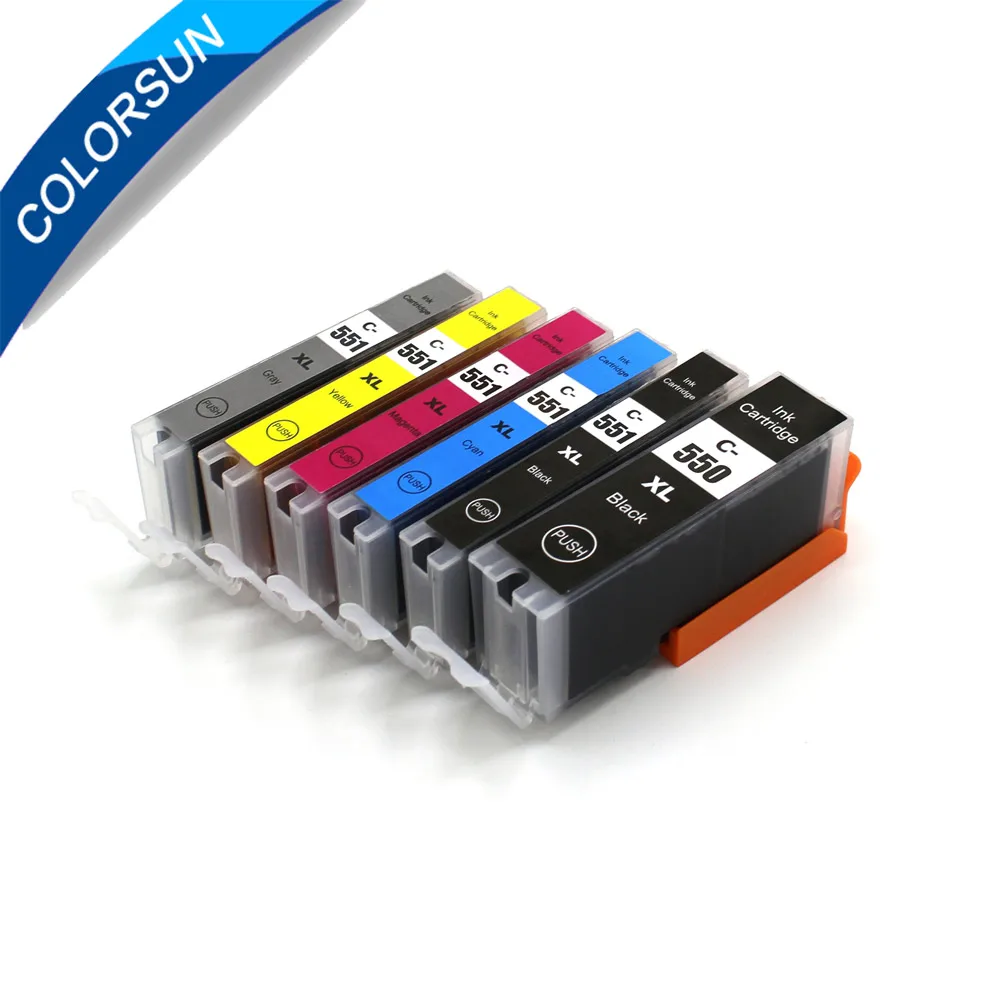 

Colorsun PGI525 PGI 525 CLI 526 Ink Cartridges for Canon Pixma iP4850 ix6550 MG5150 MG5250 MG6150 MG8150 MX885 MG5350 Printer