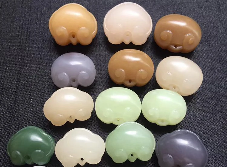 Бутик и тианью кулон нефрит дым фиолетовый белый замок для детей висячий Длинная