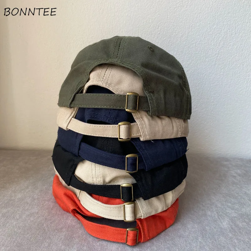 

Бейсболка унисекс, однотонная Регулируемая универсальная уличная Кепка в Корейском стиле, черная, в стиле Харадзюку, с защитой от солнца, дл...