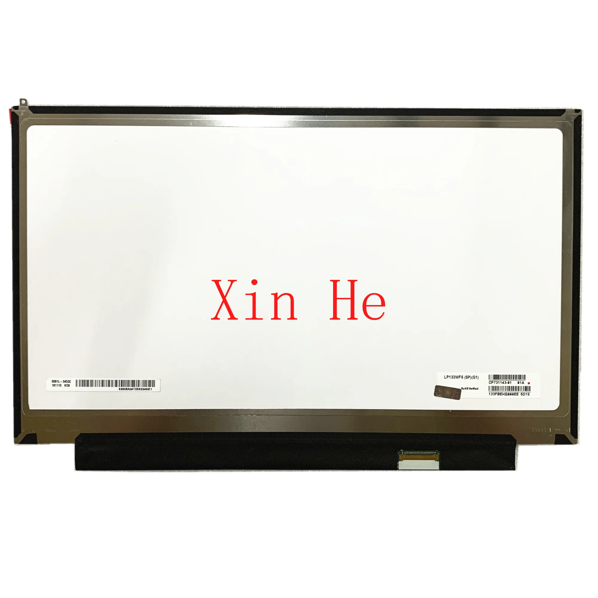 spesifikasi LP133WF6-SPG1 Cocok LP133WF6 (SP)(G1) 1920*1080 LCD Layar Sentuh LED Display Panel