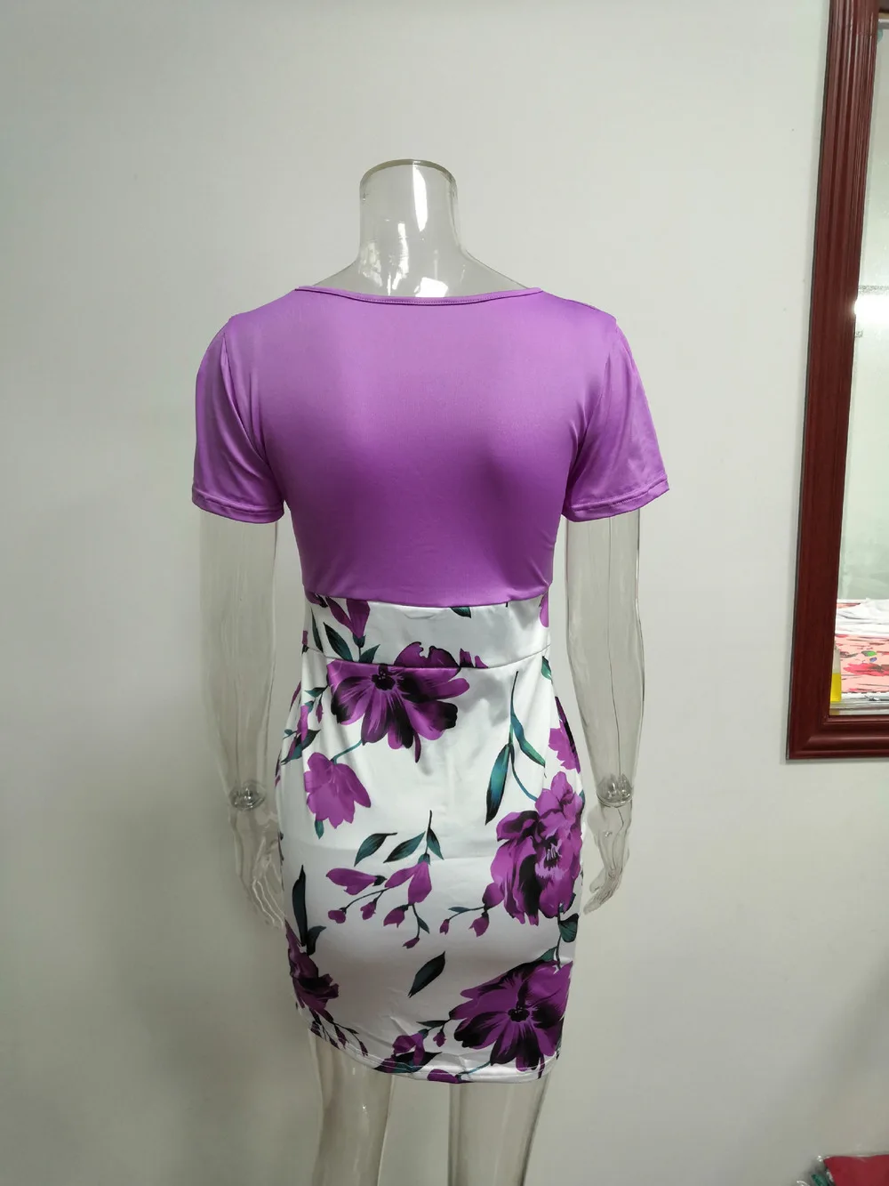 Сексуальные летние платья с принтом для вечерние платье в стиле пэчворк женское