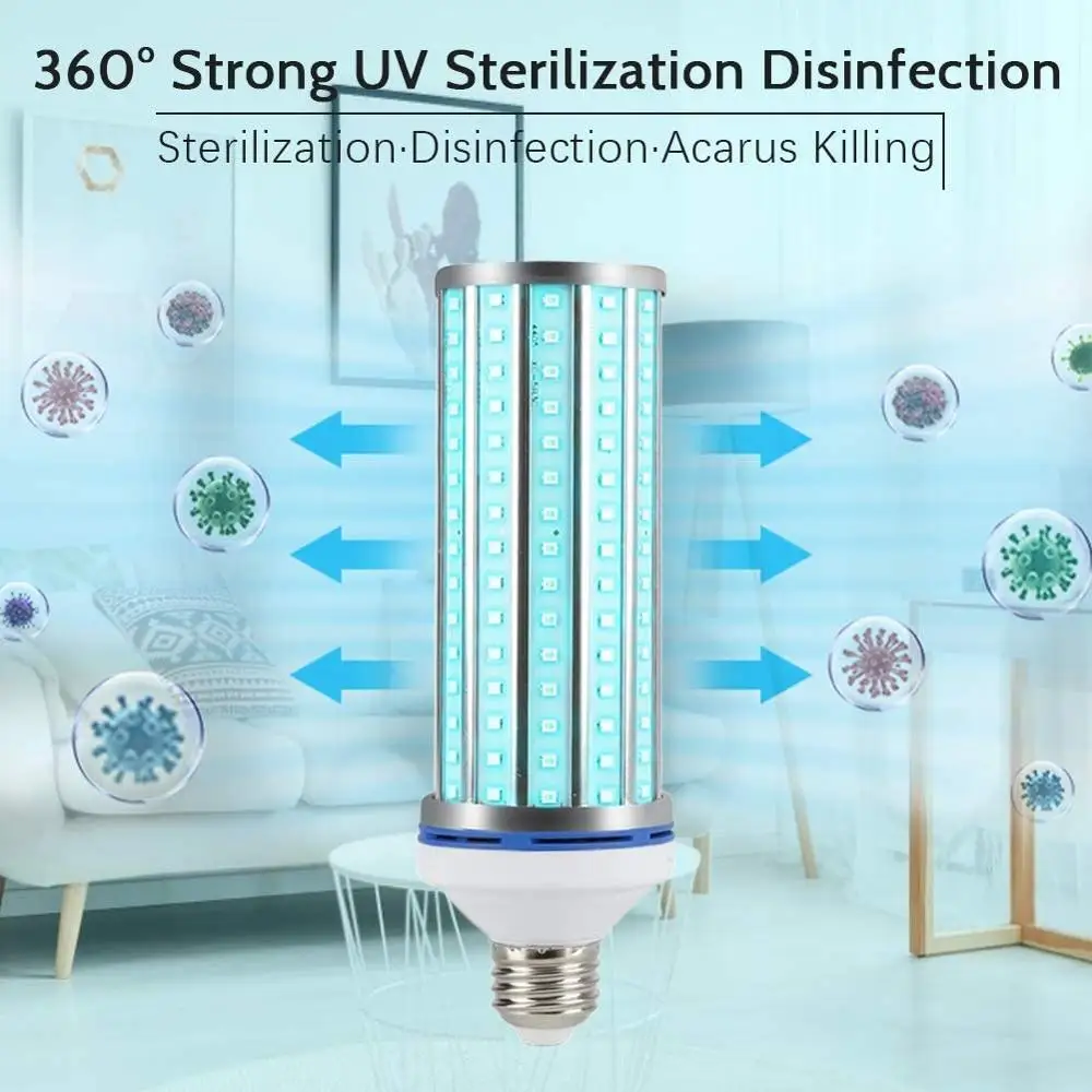 

Portable Disinfection lamp UV Ozone Disinfection Lamp 110V Removes Formaldehyde Removes Mites, Eliminates Odors for Living Rooms