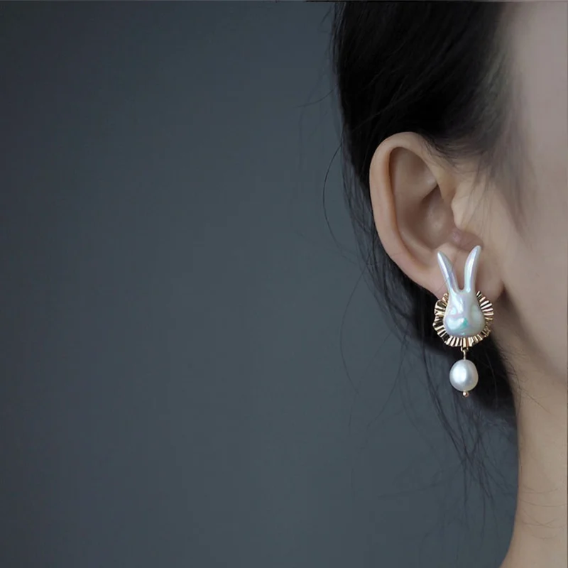 Серьги из серебра 925 пробы с пресноводным жемчугом |