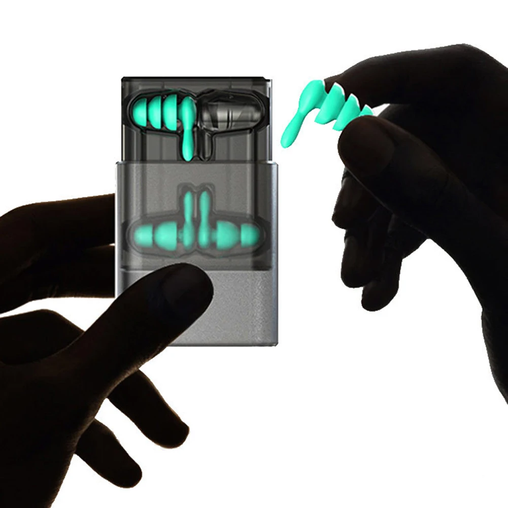 2 пары мягких звукоизоляционных спящих учений путешествия шумоподавления беруши