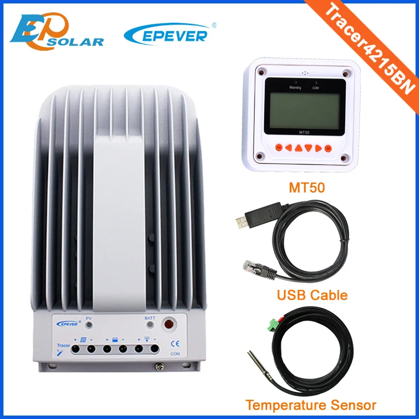 EPEVER EPsolar Новый трассировщик 4215BN MPPT 40A Солнечный контроллер 150 в включая USB MT50 и