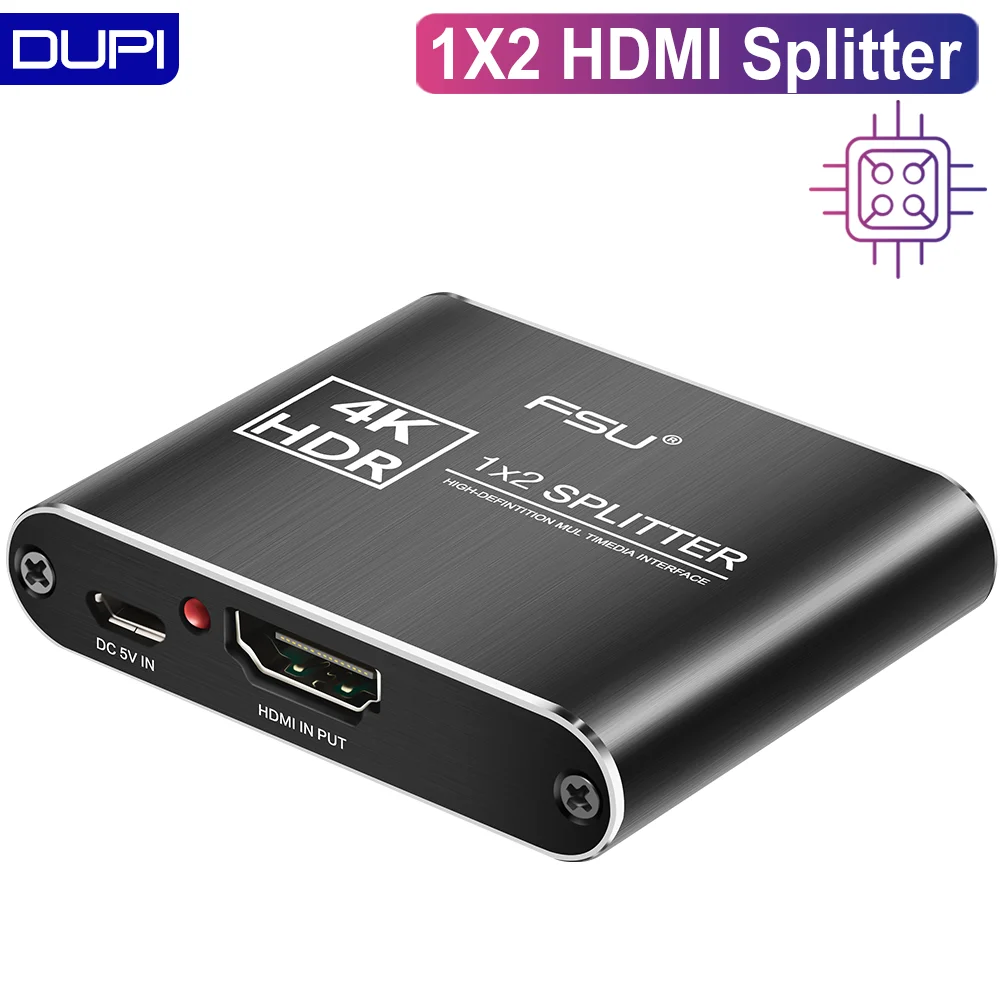 Сплиттер HDMI Full HD 4K видеоконвертер переключатель 1 в 2 выхода усилитель двойной