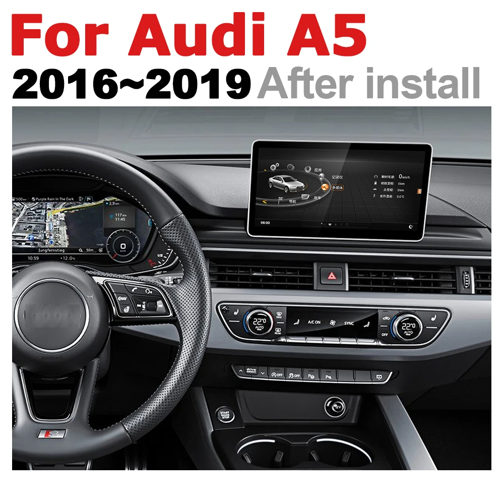 Android 7 0 автомобильный мультимедийный плеер для Audi A5 8T 8F 2016 ~ 2019 MMI WiFi GPS Navi карта