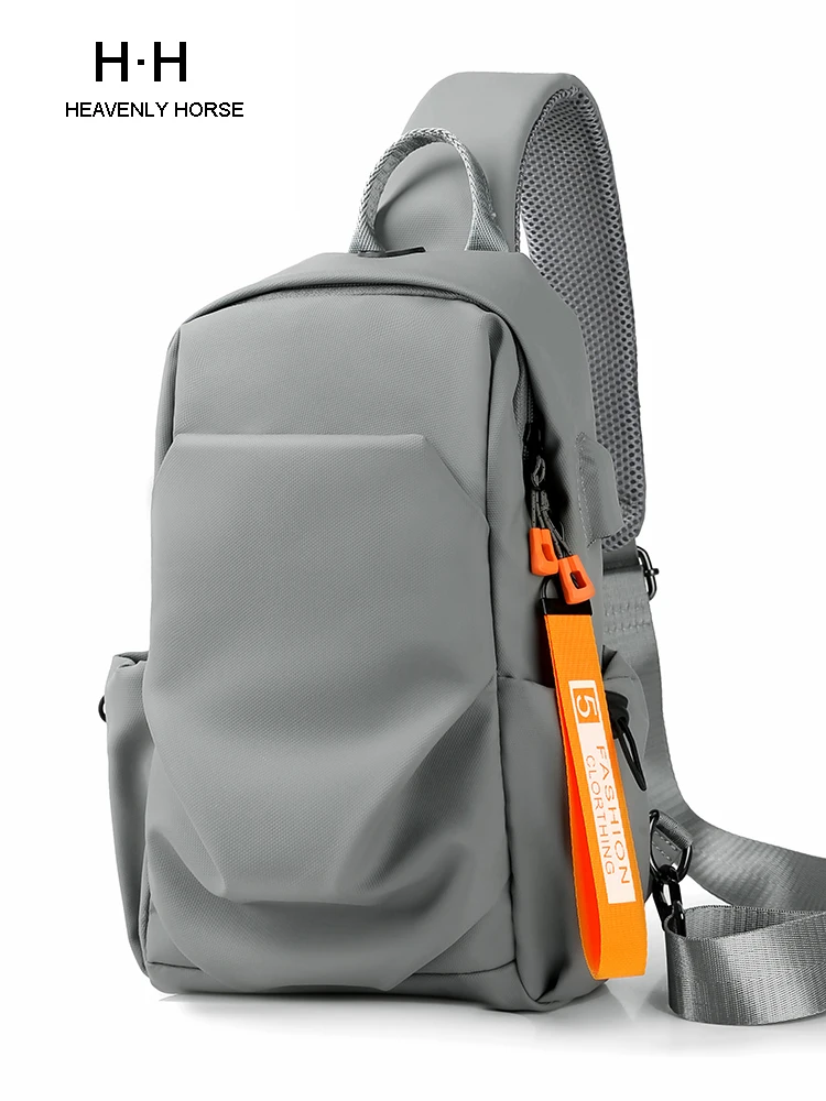 

9.7 iPad Multifunction Crossbody Bag for Men Anti-theft Shoulder Messenger Bags Male Waterproof Short Trip Chest Bag Male Bag