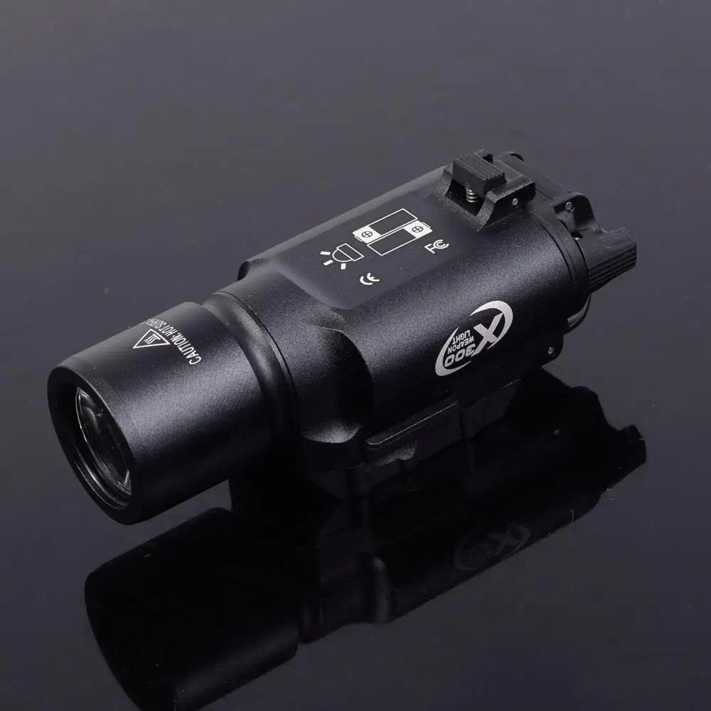 Тактический фонарь Surefire X300 светодиодный фонарик CR123A пистолет страйкбол с
