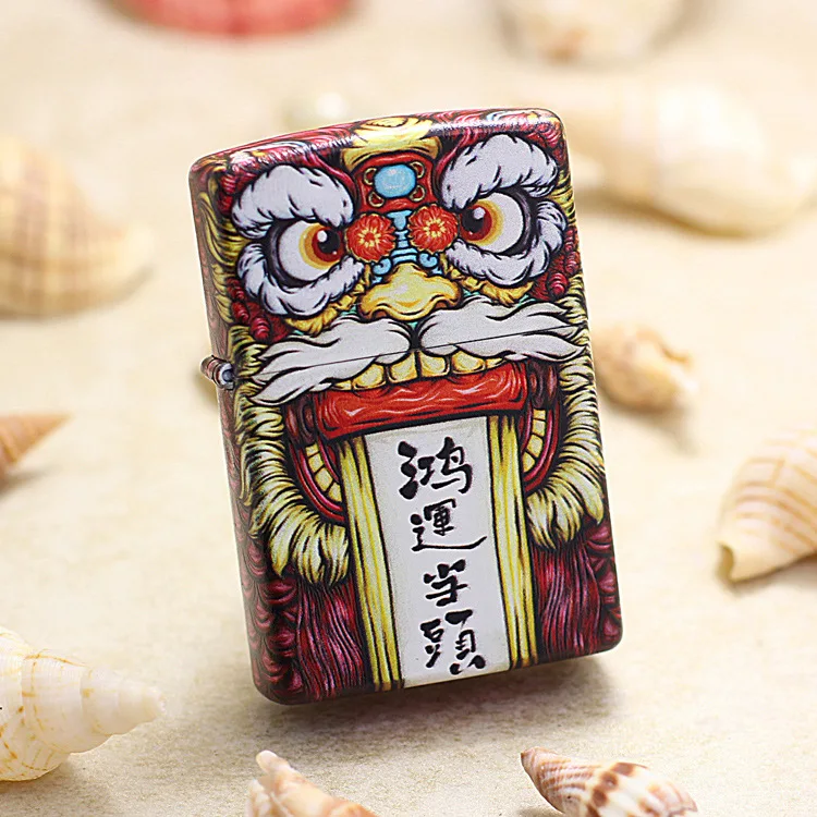 Оригинальная масляная Зажигалка Zippo медный дизайнер персонализированные