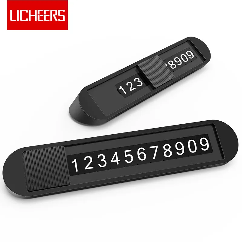 Licheers карта автомобильной временной парковки ABS сплав телефонный номер с