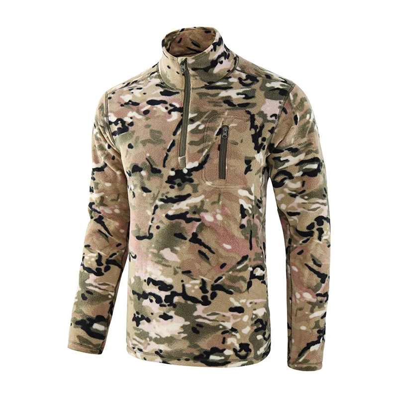 

ESDY US Military Winter Thermal Fleece Tactical Jacket Men Outdoors Sports Hooded Coat Softshell Hiking Outdoor Army Jackets