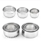 13 шт. круглое тесто в форме цветка Режущий инструмент для кухни гаджеты из нержавеющей стали резак для пельменей портативные формы для обертки Пельменей