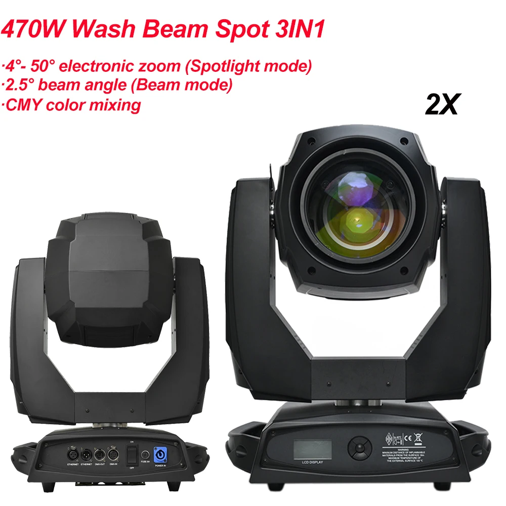 2 шт./лот Osra m 20R 470 Вт Луч точечная стирка 3 в 1 Gobo светодиодные подвижные головки CMY