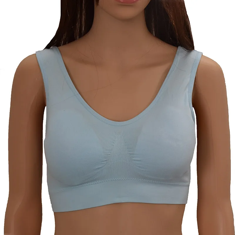 Размера плюс для девочек Спортивный бюстгальтер переходного Для женщин