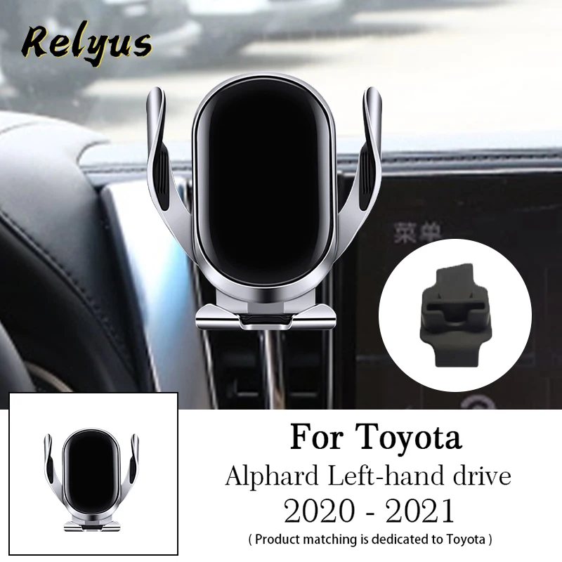 

15W Qi Car Wireless Charger Car Mobile Phone Holder Mounts GPS Stand For Toyota Alphard 2020 2021 Left Hand Drive Accessories