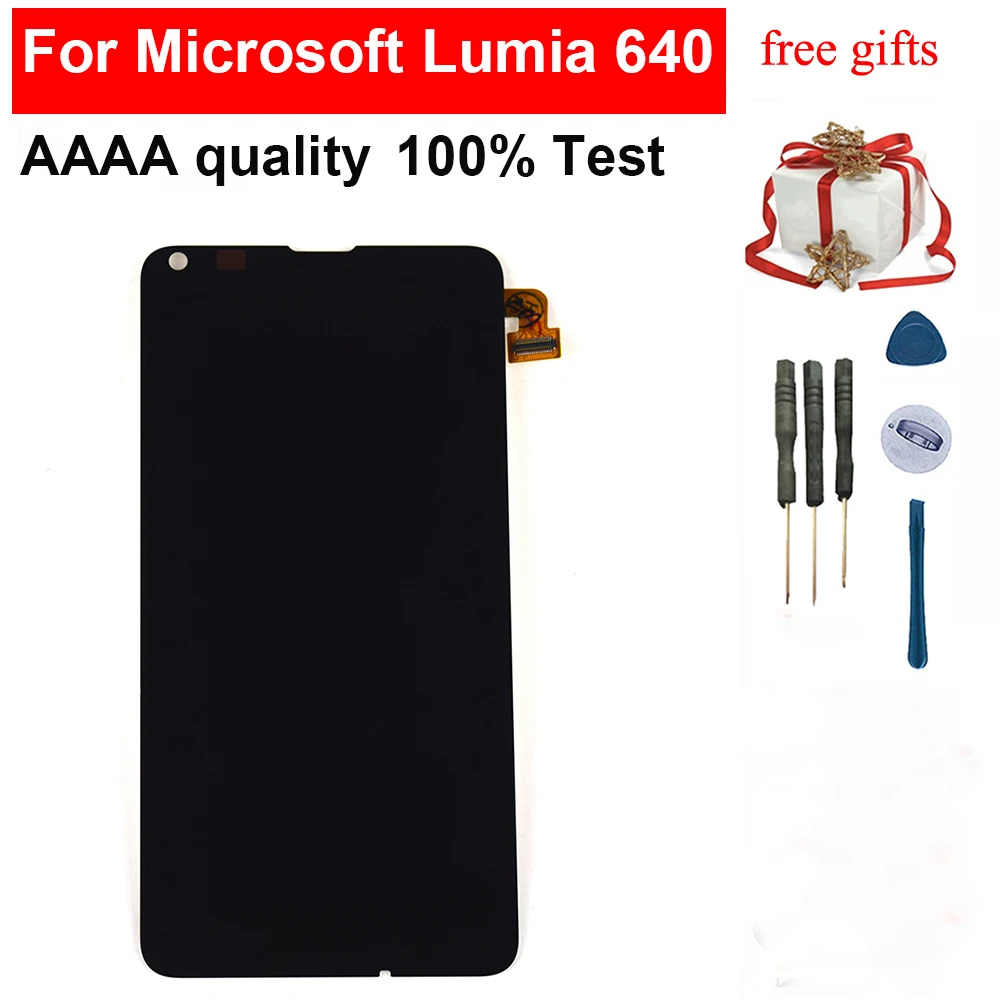 Для Nokia microsoft Lumia 640 N640 сенсорный экран дигитайзер панель сенсор стекло + ЖК дисплей