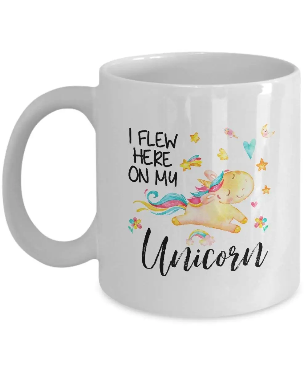 Прилетел сюда на моем единороге кружки фарфоровая чайная керамическая кружка