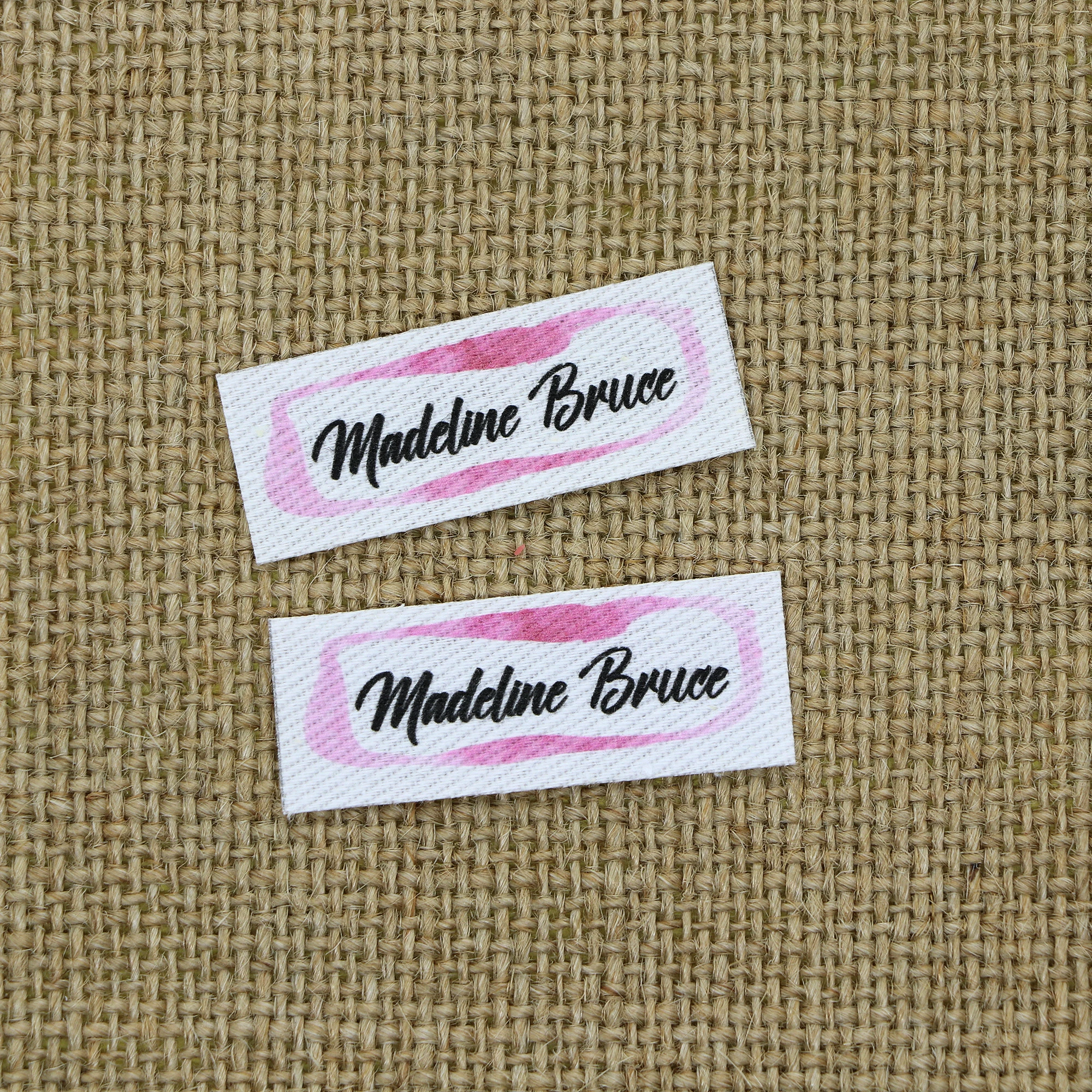 Гладильные этикетки из 100 предметов логотип или текст персонализированный бренд