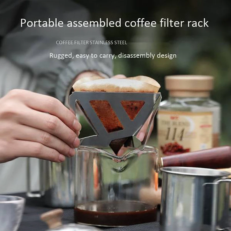 

Coffee Filters Coffee Dripper Filter Outdoor Camping Portable Folding Funnel Filter Cup Coffee Ground Filter Accessories