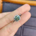 Кольцо из серебра 925 пробы с муассанитом, 1 карат