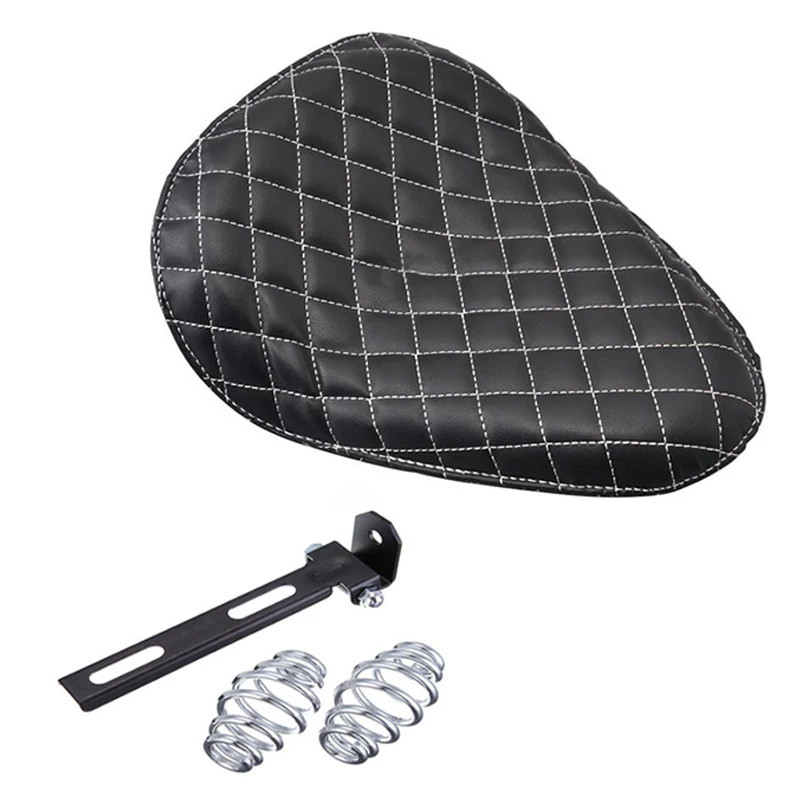Подушка на сиденье мотоцикла соло водителя с пружиной для чоппера поплавок