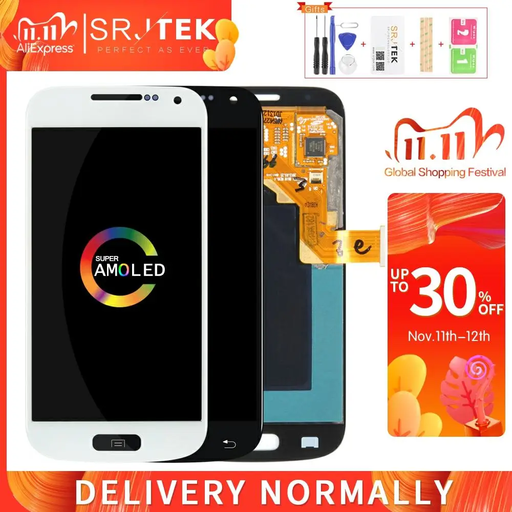 Сенсорный ЖК экран для Samsung Galaxy S4 Mini i9190 дигитайзер сенсорного экрана в сборе с