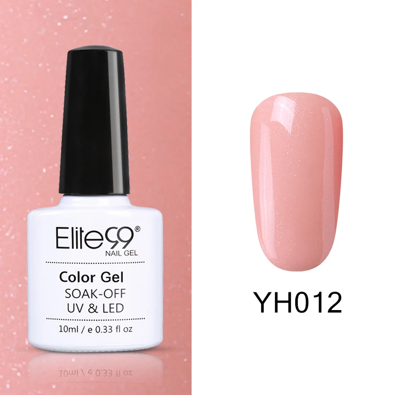 YH012 Elite99 Vernis Полупостоянный 10 мл Светодиодный УФ-гель замачиваемый пурпурный цвет светодиодный лак для ногтей нужна лампа отверждения Гель-лак - Цвет: YH012