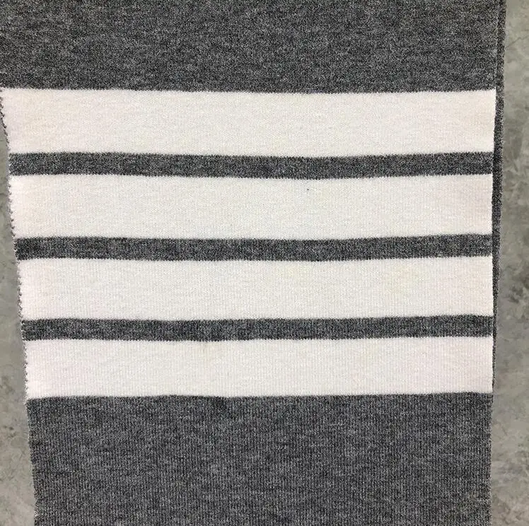 

2021 Fashion TB THOM Brand Scarf Winter Keep Warm Scarf Men Women Striped Cotton Wool Scarf Shawl Wrap Knit Neckerchief